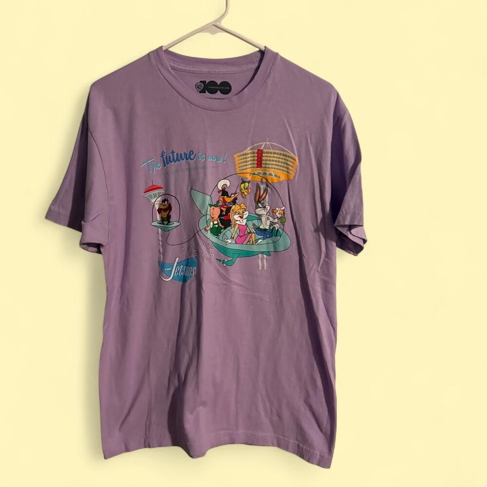 WARNER BROS shirt mens XL purp WARNER BROS shirt mens XL purple graphic
